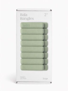Bala Bangles 2LB Sage Green Wrist Ankle Weights NEW Workout Fitness